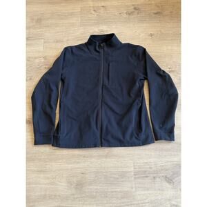 Lululemon Sojourn Jacket Mens XXLarge Black Full Zip Athletic Mock LM3CZOS